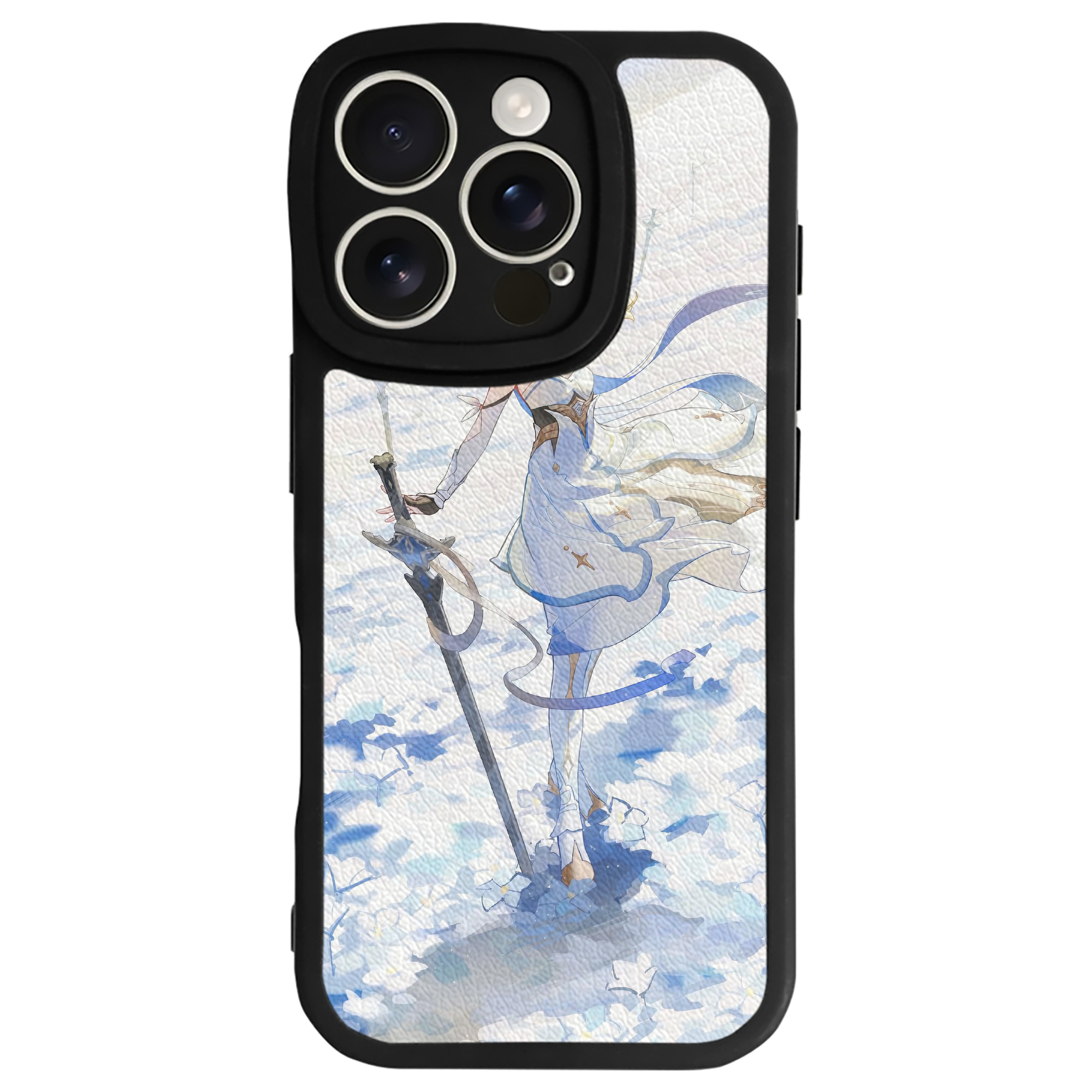 げんし神 genshin 【iPhone 16シリーズ対応】シリコンスマホケース（レザー調） 材質：シリコン